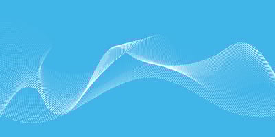 Abstract blue and white waveform