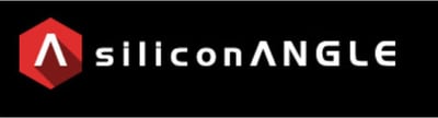 The logo for 'Silicon Angle' - it is white text on a black background with a red hexagon that contains a white arrow pointing upwards.