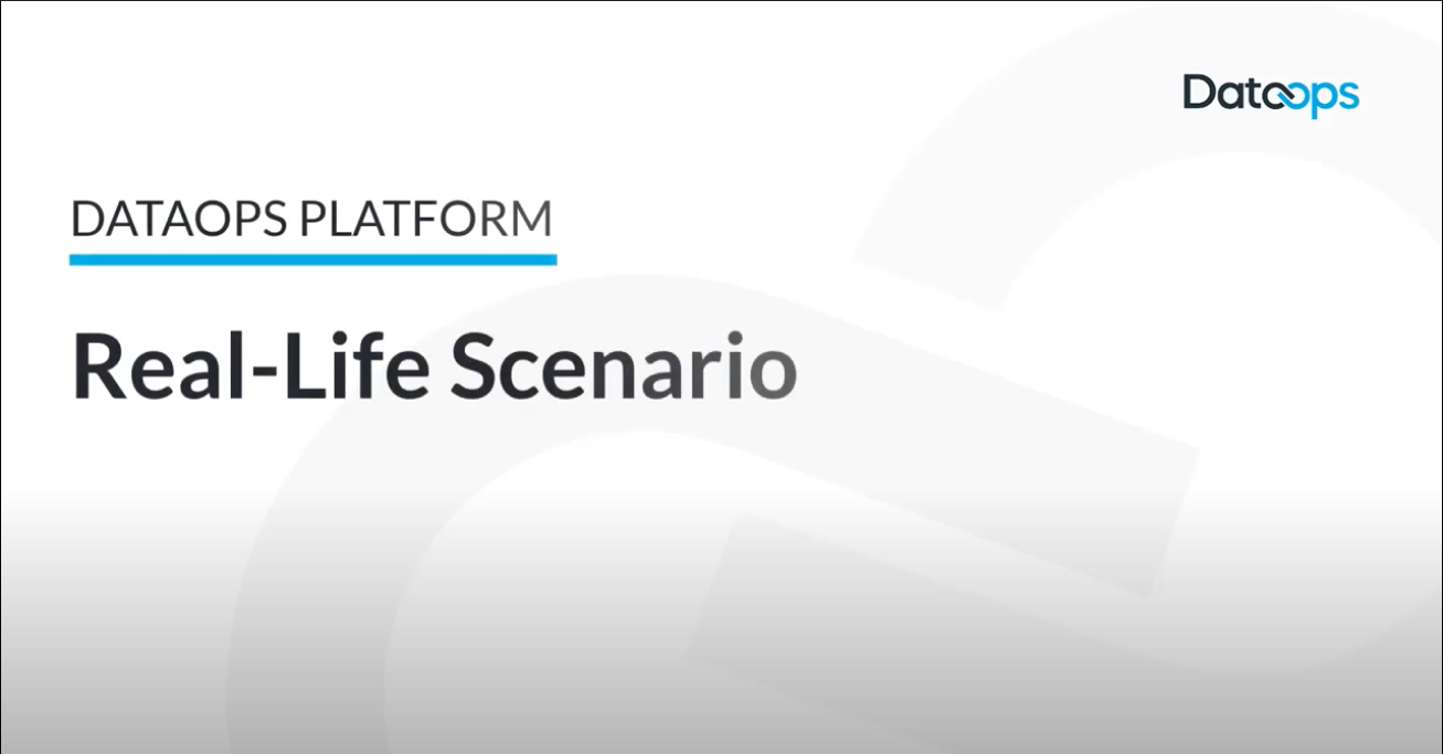 DataOps Platform Scenario